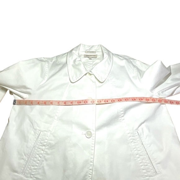 JONES NEW YORK Sport White Cotton Swing Jacket w/ Pockets Stretch US Sz XL - Picture 4 of 7